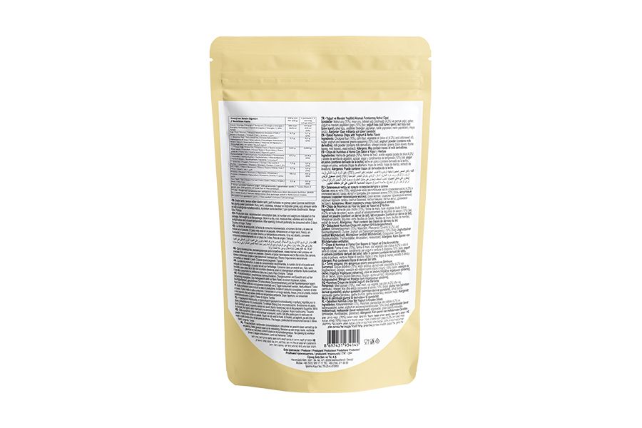 Cipsaş Crunch Wavy Yoğurt & Mevsim Yeşillikleri Aromalı Vejetaryen Glütensiz Zeytinyağlı Nohut Cipsi (Hummus Chips) 85g