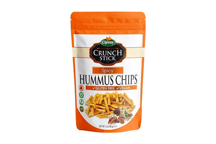 Cipsaş Crunch Stick Baharat Aromalı Vegan Glütensiz Zeytinyağlı Fırınlanmış Nohut Cipsi (Hummus Chips) 85g