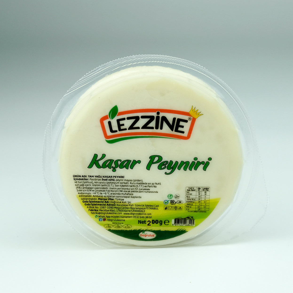 Taze Kaşar Peyniri 200g